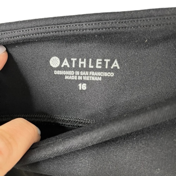 Athleta Soho Lined Joggers Black Size 16 Athleisure Athletic Style 777555 - Picture 8 of 11